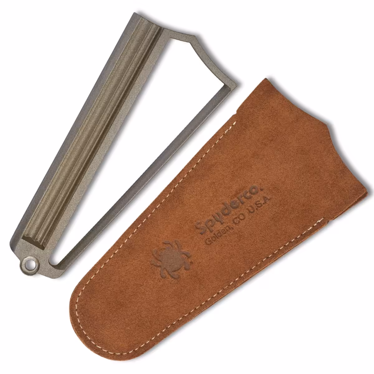 Spyderco-Webfoot-Sharpener-with-ABS-Base-Suede-Pouch-308CBN