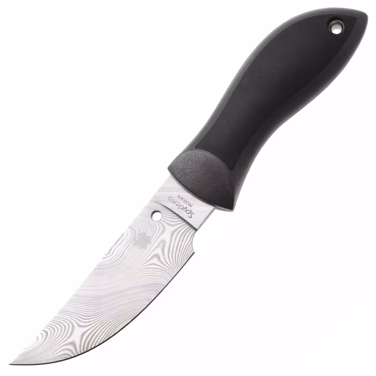 Spyderco-Moran-Upswept-Damasteel-FB01PGYD