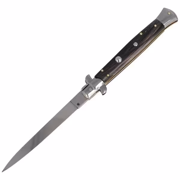 Vystřelovací Nůž Beltrame Stiletto Bufalo Horn Blade Swedge  23/58BD