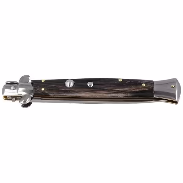 Vystřelovací Nůž Beltrame Stiletto Bufalo Horn Blade Swedge  23/58BD