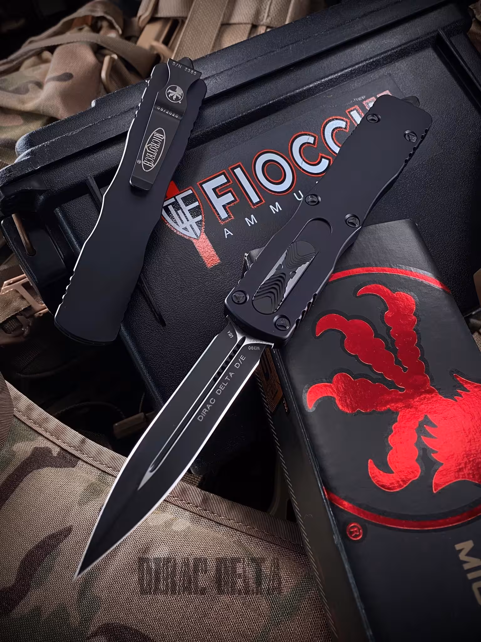 Vystřelovací Nůž Microtech Dirac Delta 227-1 T