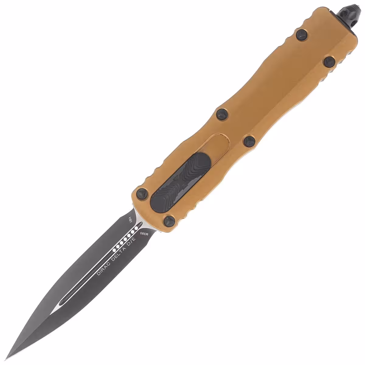 Microtech-Dirac-Delta-D-E-OTF-Knife-Tan-Aluminum-Black-M390-by-Tony-Marfione-227-1TA-123501_1
