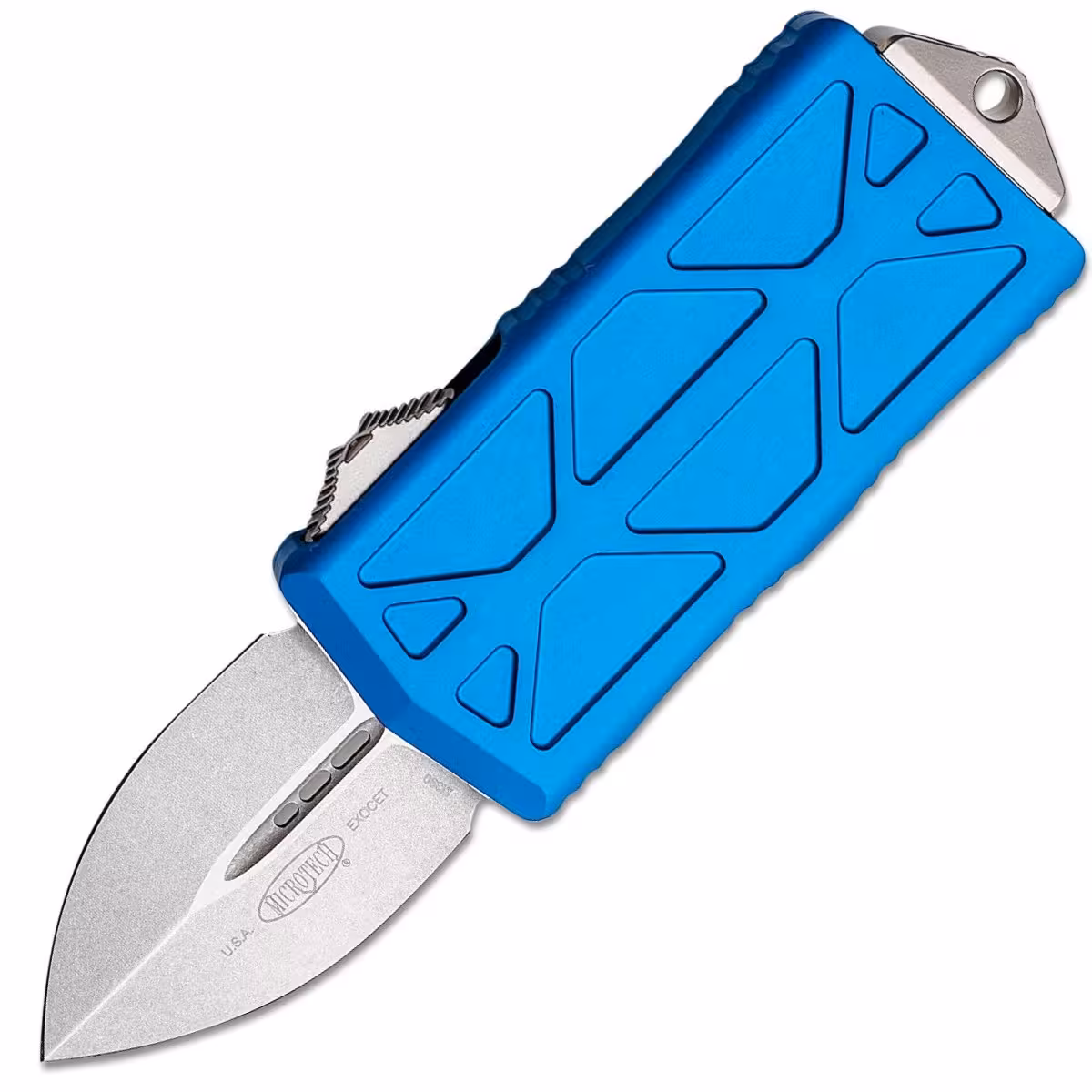 Vystřelovací Nůž Microtech Exocet Money Clip Stonewashed 157-10BL
