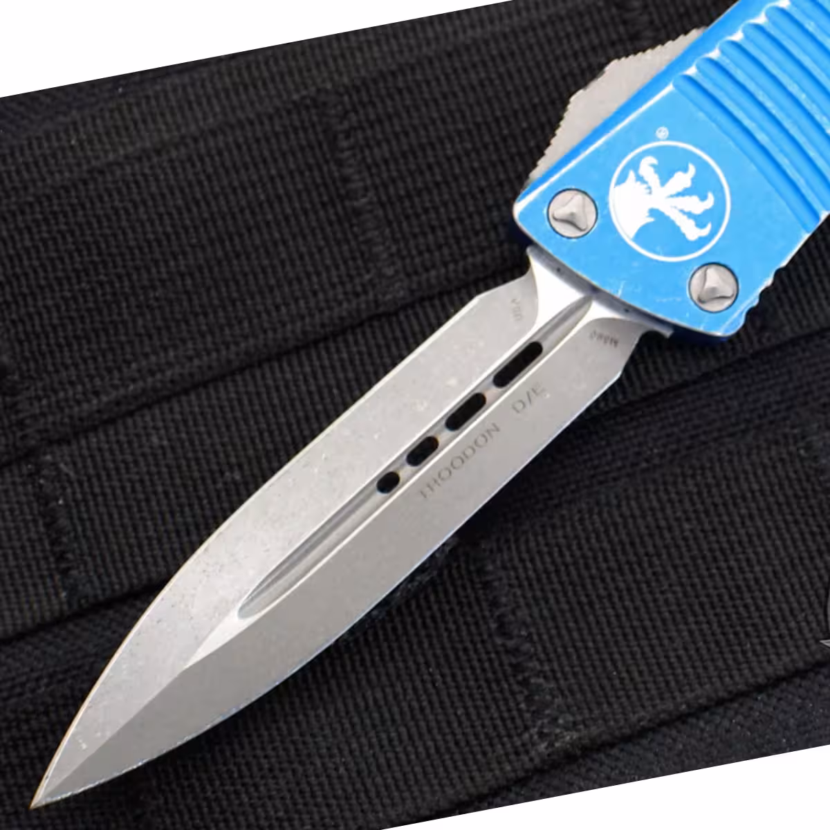 138-10DBLTROODON-DOUBLEEDGE-DISTRESSEDBLUEHANDLE-APOCALYPTICPLAINEDGE138-10DBL