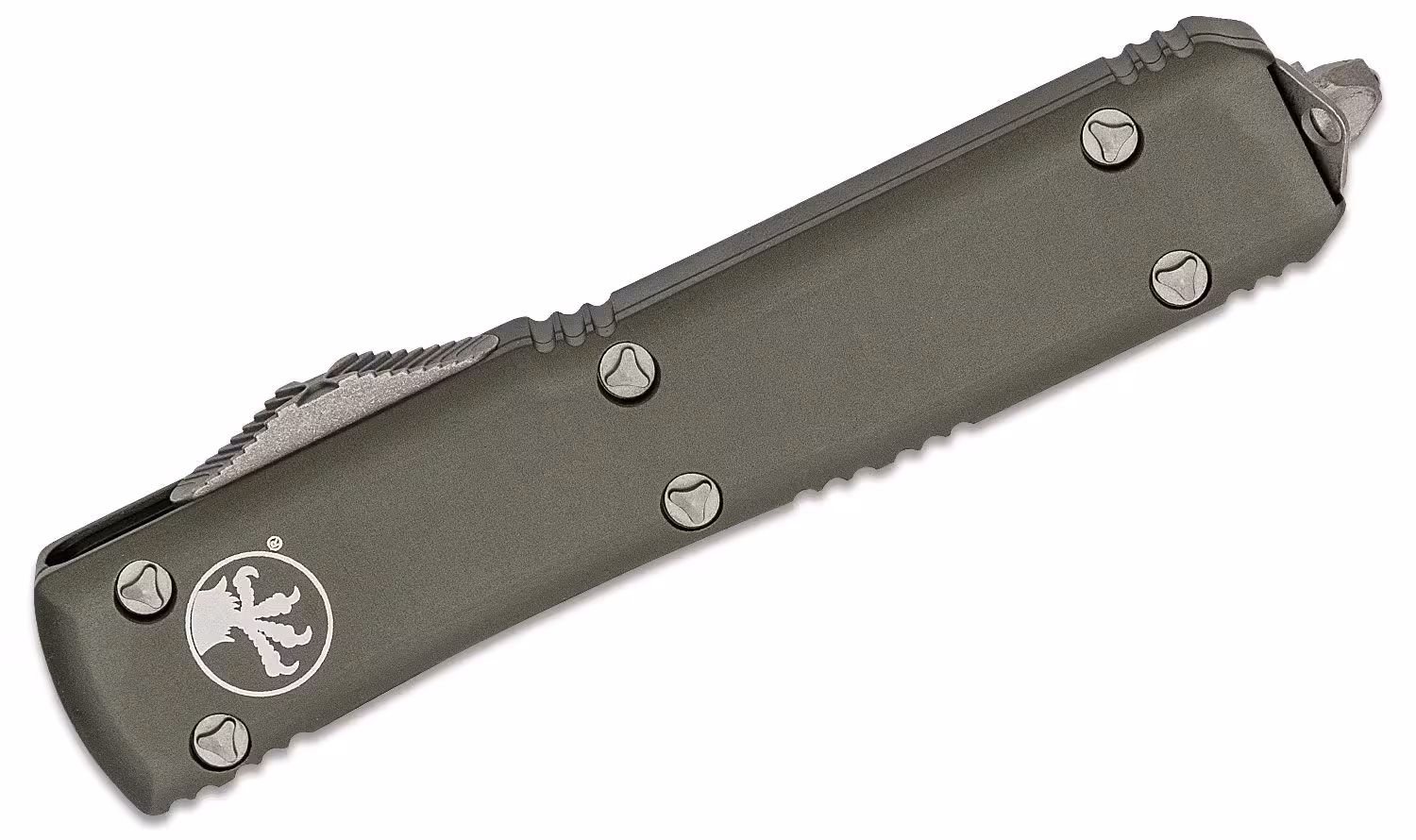 Vystřelovací Nůž Microtech Ultrarech Green Apocalyptic 121-10 APOD