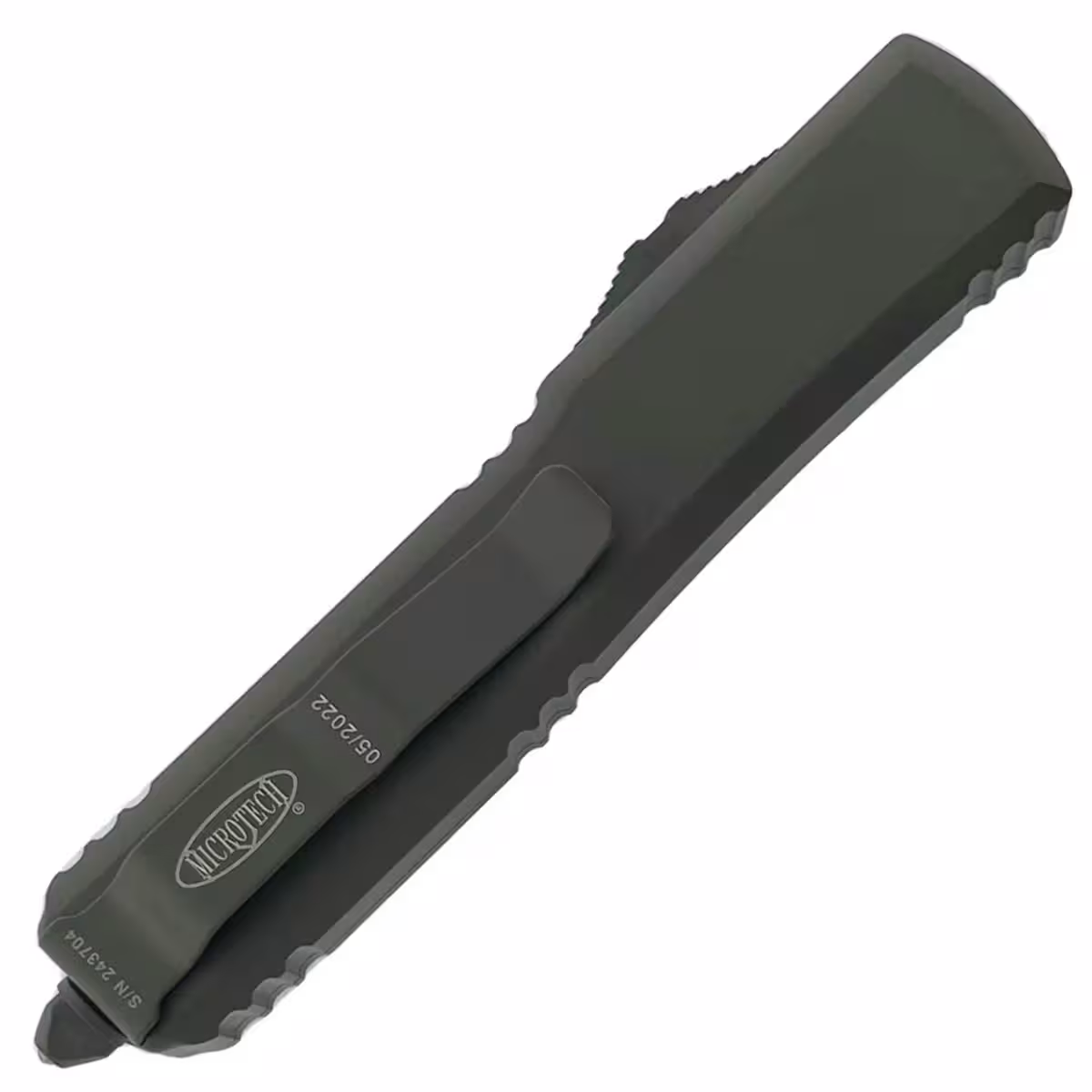 Microtech-122-1COD-Ultratech-DE-Cerakote-OD-Green-Standard-Closed-OS