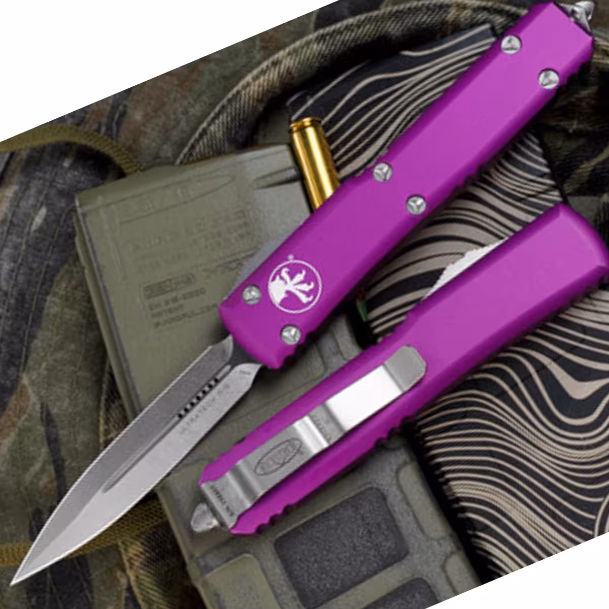 Microtech-Ultratech-Violet-Stonewash-122-10VI