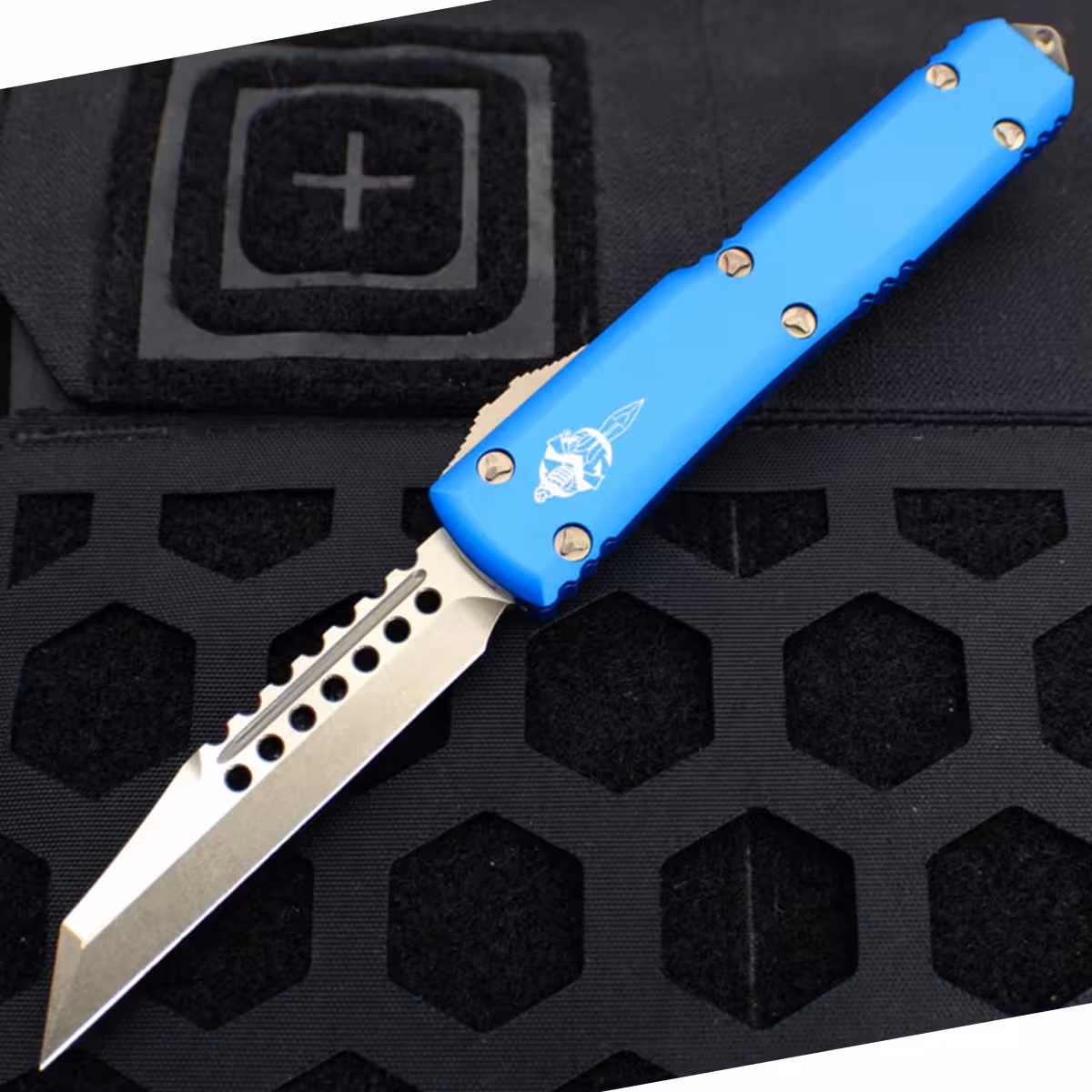 119W-13BLSULTRATECH-WARHOUND-BLUEHANDLE-BRONZEDPLAINEDGE119W-13BLS