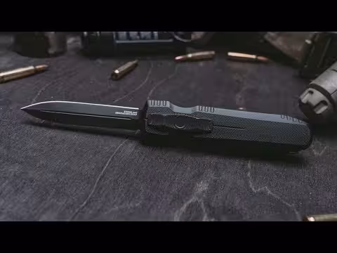 Vystřelovací Nůž SOG PENTAGON OTF BLACKOUT SOG-15-61-01-57