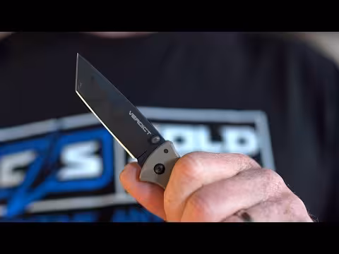 Zavírací Nůž Cold Steel VERDICT TANTO BLACK