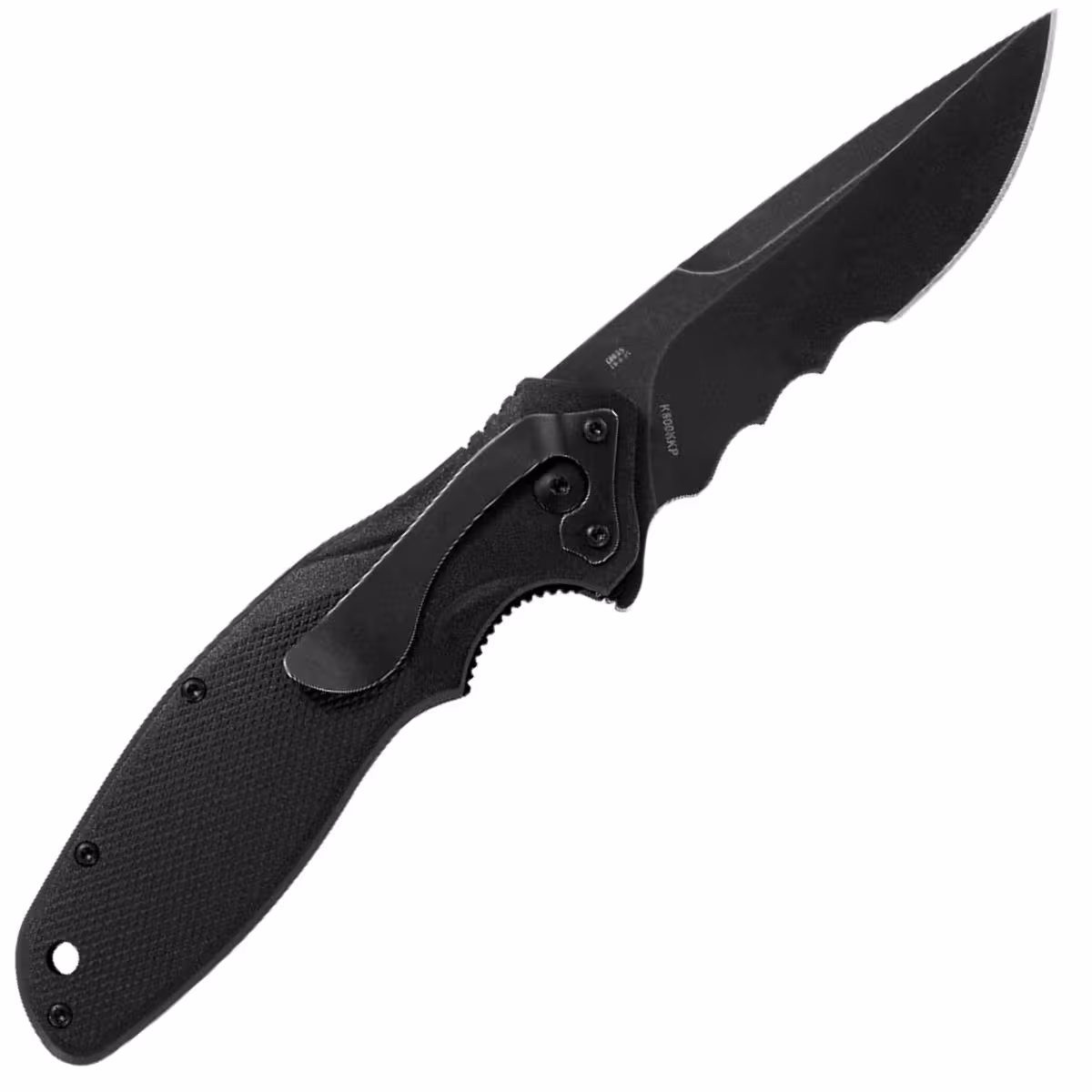 CRKT-SHENANIGAN-BLACK-WITH-VEFF SERRATIONS