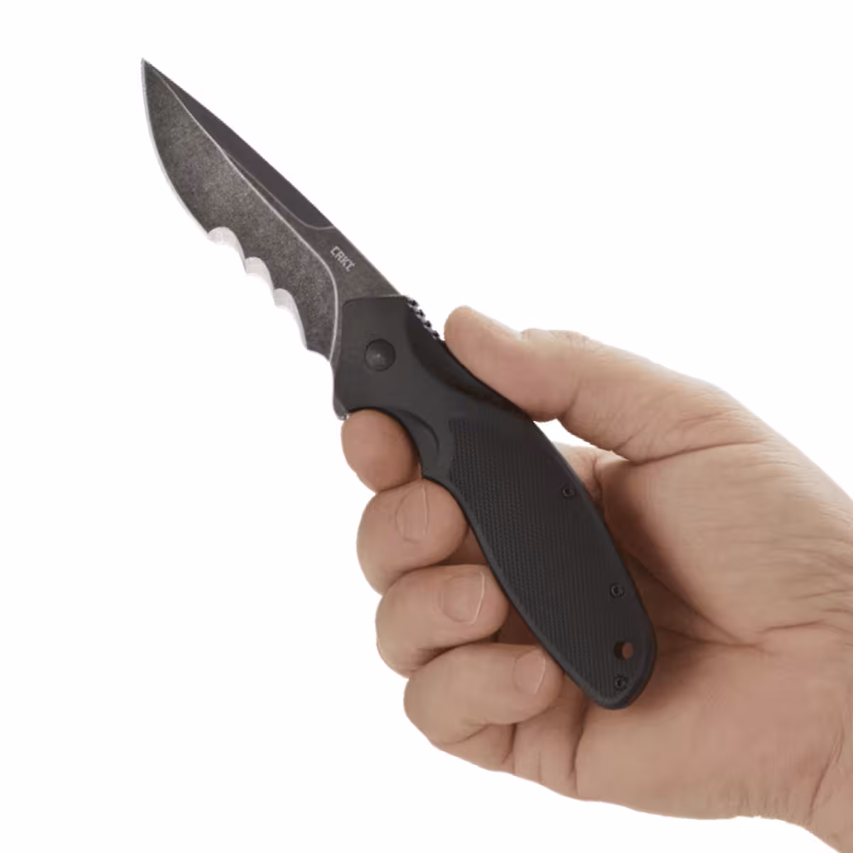 CRKT-SHENANIGAN-BLACK-WITH-VEFF SERRATIONS