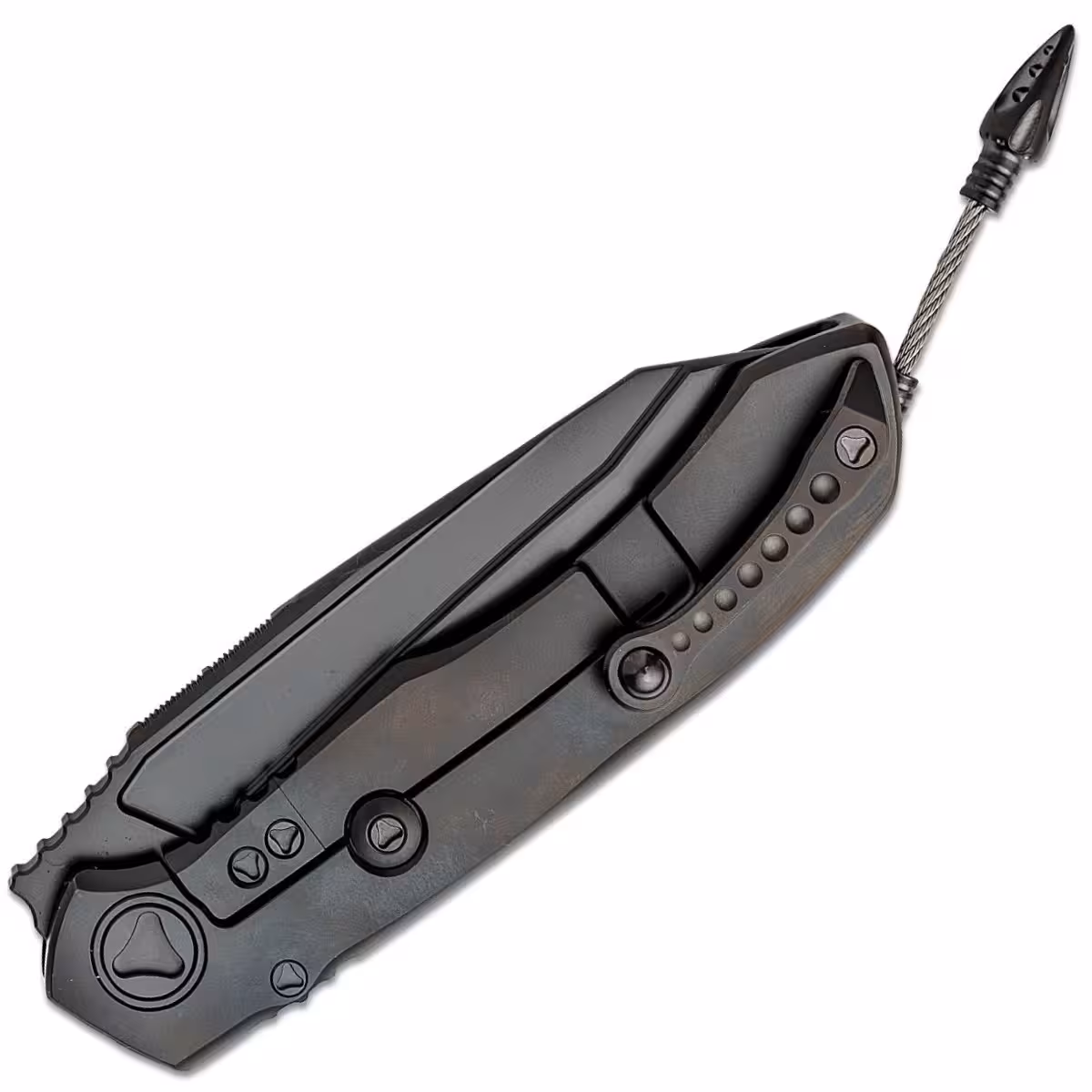Microtech-Anax-Titanium-Handle-Carbon-191C-2DLCTCFITI