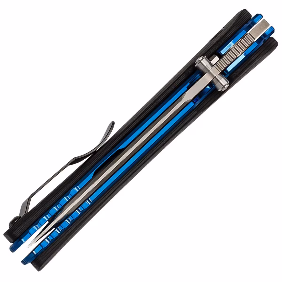 Rockstead-HIGO-II-X-CF-ZDP-(BL)Carbon-Handles-Blue-Titanium