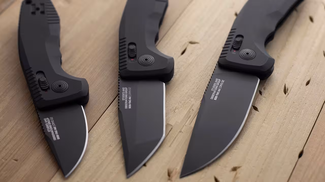 Vystřelovací Nůž SOG TAC AU COMPACT STRAIGHT EDGE