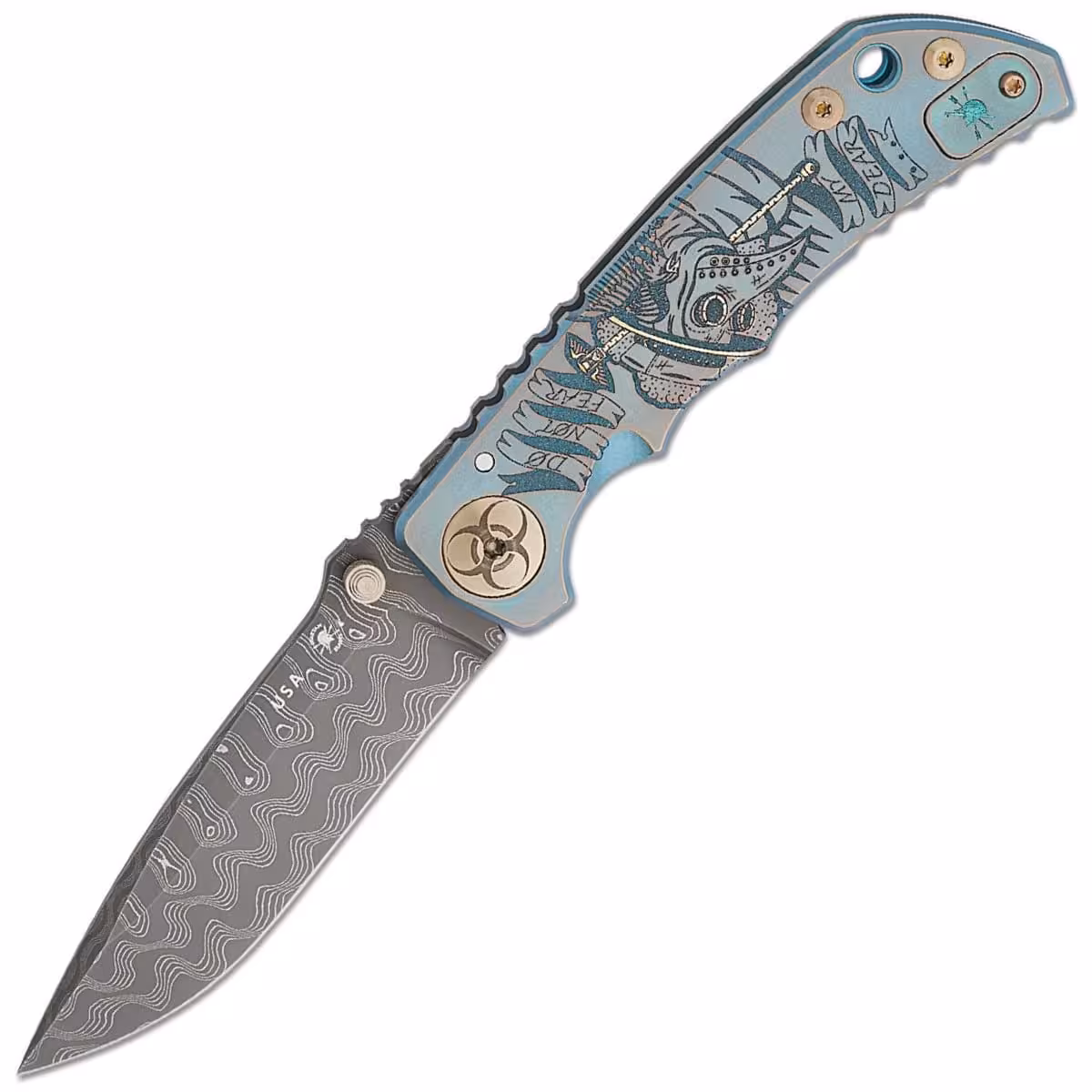 Spartan-Blades CustomHarsey-Nichols-Damascus-Green