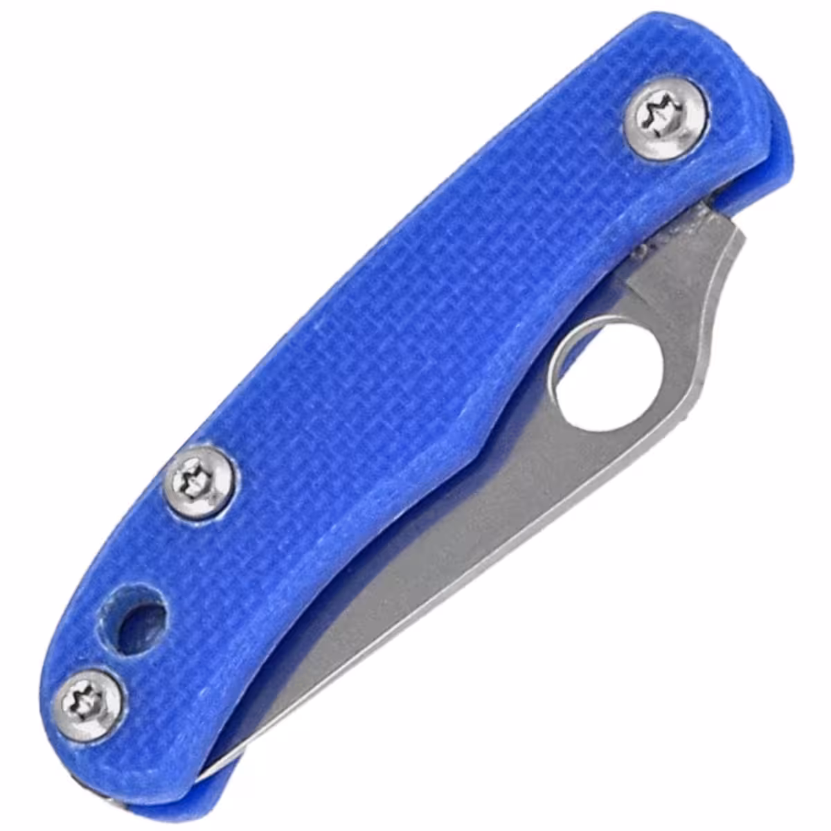 Spyderco-Bug-Knife-Blue-G10-Satin-12C27-C133GBLP