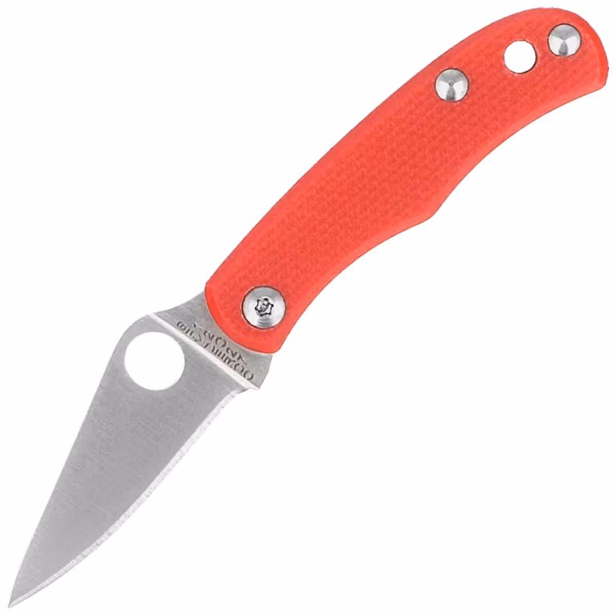 Spyderco-Bug-Knife-Red-G10-Satin-12C27-C133GRDP
