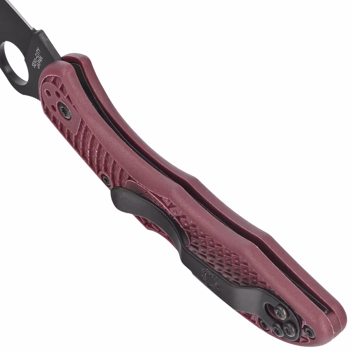 Spyderco-Delica-4-Sprint-Run-Burgundy-FRN-TiCN-Micro-Melt-PD-1-by-Sal-Glesser-C11BGBKP