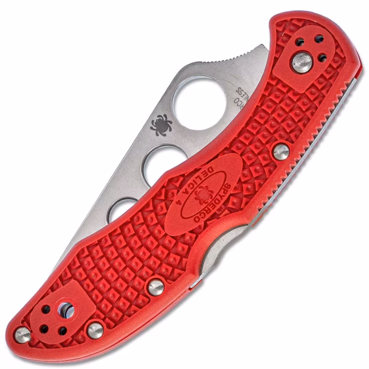 Spyderco-Delica-4-Trainer-Red-C11TR