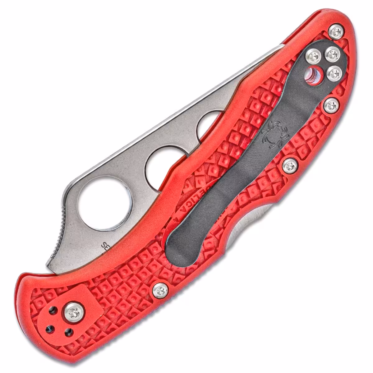 Spyderco-Delica-4-Trainer-Red-C11TR