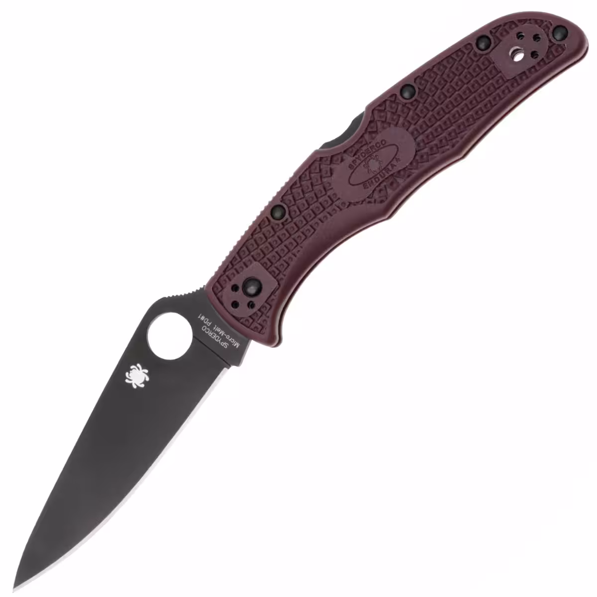 Spyderco-Endura-4-Burgundy-C10BGBKP