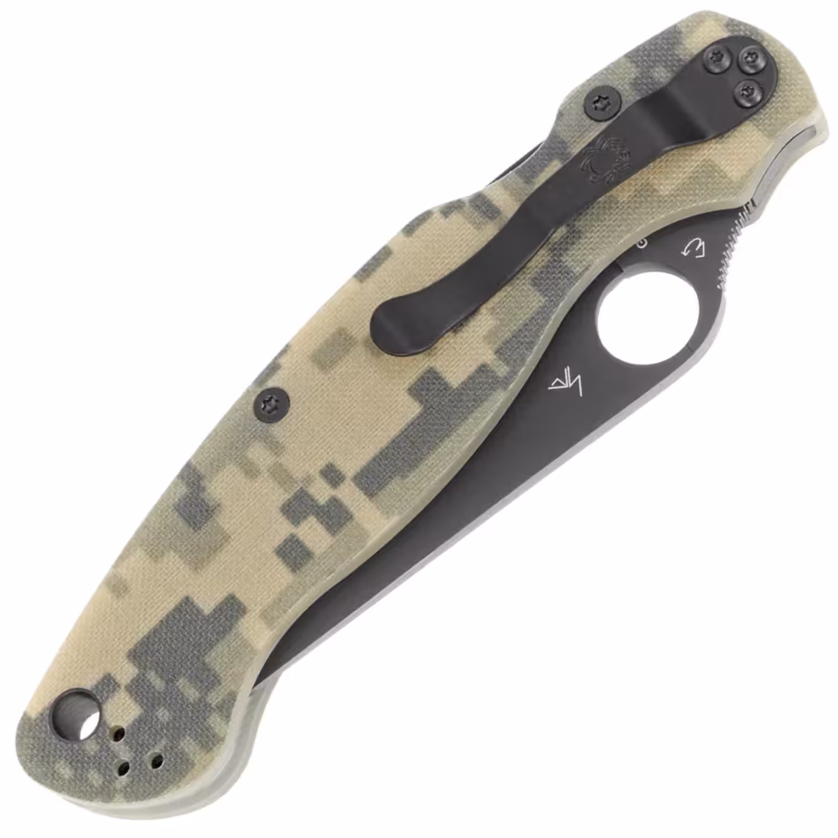 Spyderco-Military-2-Camo-G10-Black-DLC-CPM-S30V-Plain-C36GPCMOBK2