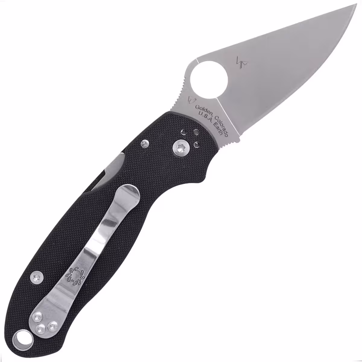 Spyderco-Para-3-G-10-Black-PlainEdge-Knife-C223GP