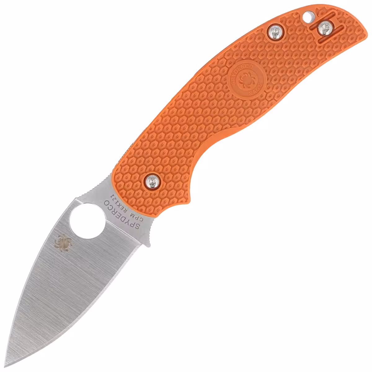 Spyderco-Sage-5-Burnt-Orange-FRN-Knife-Satin-Plain