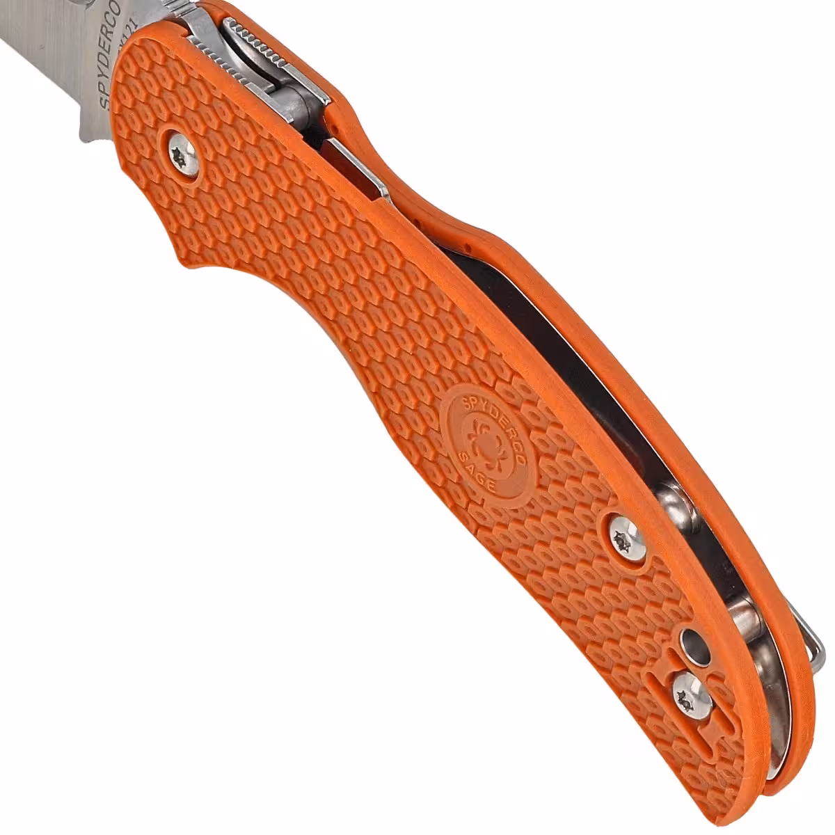 Spyderco-Sage-5-Burnt-Orange-FRN-Knife-Satin-Plain