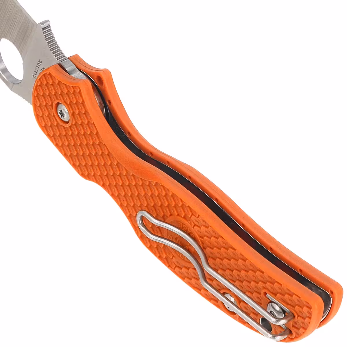 Spyderco-Sage-5-Burnt-Orange-FRN-Knife-Satin-Plain