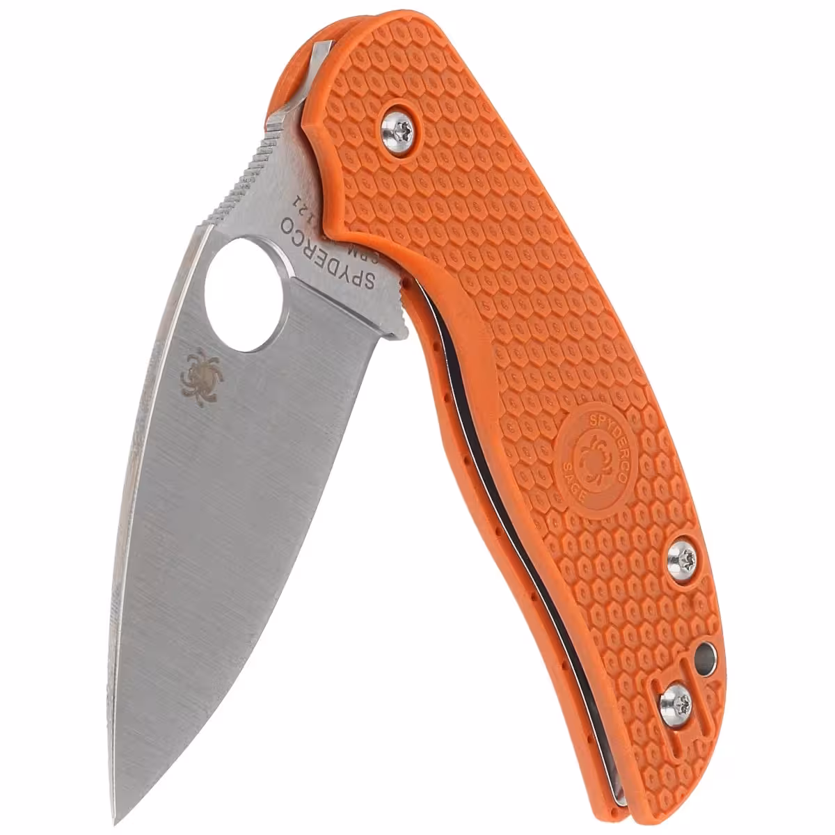Spyderco-Sage-5-Burnt-Orange-FRN-Knife-Satin-Plain