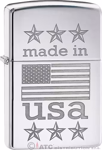 Zippo benzínový MADE IN USA WITH FLAG